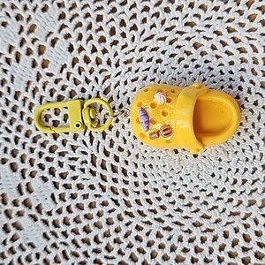 Cute Croc Keychain Yellow New